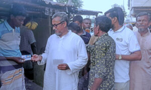 নন্দীগ্রামে উন্নয়ন ধারা অব্যাহত রাখতে আনারসে ভোট চাইলেন জিন্নাহ