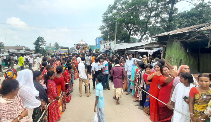 মহাদেবপুরে শ্রী শ্রী জগন্নাথ দেবের রথযাত্রা উৎসবের উদ্বোধন