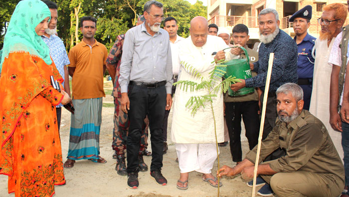 আলতাদিঘী জাতীয় উদ্যানে শোভাবর্ধনকারী গাছ রোপন