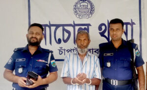 নাচোলে অভিযোগের ২ ঘন্টার মধ্যে আসামী গ্রেপ্তার