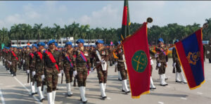 নাটোরের কাদিরাবাদে সেনাবাহিনী প্রধান কুচকাওয়াজ