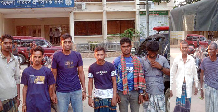 গোদাগাড়ীতে ৮ মাদক সেবীর কারাদণ্ড