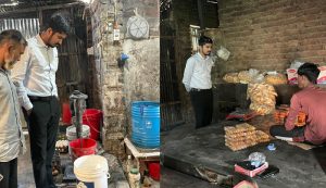 পুঠিয়ায় সেমাই ও বেকারিতে ভ্রাম্যমাণ আদালতের অভিযান